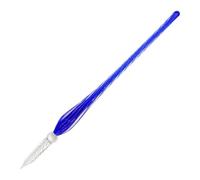 Jacques Herbin 21819T - Plume de verre torsadée bleu nuit 18 cm