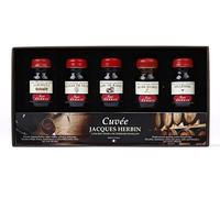 Jacques Herbin 27400T - Un coffret de 5 flacons d'encre 10 ml "Cuvée Jacques Herbin". Pour stylo-plumes et stylos roller. Fabriqué en France
