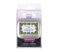 Jacques Herbin 41104T - Un tampon encreur pour pastille en laiton, Or