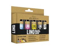 Jacques Herbin 80599T - Set 5 tubes d'encre de linogravure 35ml
