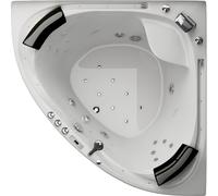 Jacuzzi VILLA SABRINA blanc 1,6x1,6 m entièrement équipé Cascade périphérique