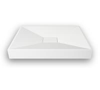 JADE - Vasque rectangulaire à poser - Design Elégant et Raffiné - Solide et Robuste - Entretien Facile - Blanc - 35 x 60 x 9 cm
