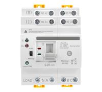 Jadeshay Commutateur de Transfert Automatique à double Alimentation G2R ATS Inverseur de Source Automatique 63A 4P 220V Sélecteurs électriques montage sur rail DIN