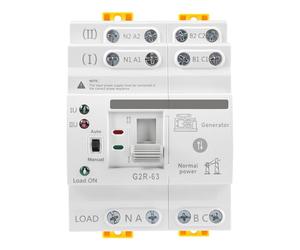 Jadeshay Commutateur de Transfert Automatique à double Alimentation G2R ATS Inverseur de Source Automatique 63A 4P 220V Sélecteurs électriques montage sur rail DIN