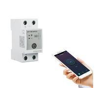Jadeshay Commutateur Wifi Minuterie Intelligente Wi-Fi Horloge Modulaire Connectée WiFi Contrôlable à Distance via Tuya APP AC220V 4P 63A