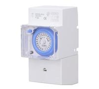 Jadeshay Minuterie Mécanique Étanche Horloge Programmable 24h Programmateur pour Chauffe Eau Électrique, AC230V