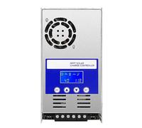 Jadeshay Regulateur de Charge Solaire MPPT 60A Controleur de Charge Solaire Batterie 12V/24V/36V/48V Détection Automatique Contrôleur de Panneau Solaire Photovoltaïque avec Rétroéclairage LCD