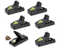 Jadesiegel Lot de 6 Tapettes à Souris Professionnelles | Piège à Souris & Rats Haute Sensibilité | 100% Sécurisé et Réutilisable Intérieur/Extérieur