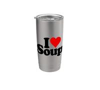 J'ADORE LA SOUPE AU CŒUR Gobelet isotherme en acier inoxydable double paroi