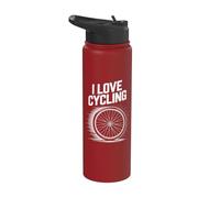 J'adore le vélo | Passion Expression Stainless Steel Insulated Water Bottle