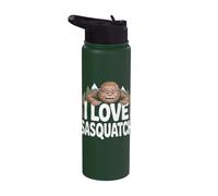 J'adore Sasquatch Bigfoot Fun Adventure Stainless Steel Insulated Water Bottle