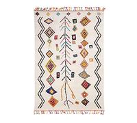 Jadorel Grand Tapis Berbere Salon 200x290 cm Multicolore - Tapis Design Ethnique Moderne Tapis Polypropylene - Tapis Berbére Rectangulaire à Poils Ras Idéal pour la Salle à Manger