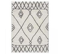 Jadorel - Tapis Berbere - Tapis Entree Interieur 60x110 cm Crème - Tapis Salon Design Moderne - Petit Tapis d'Entrée d'Intérieur Idéal pour l'Entrée, 5013