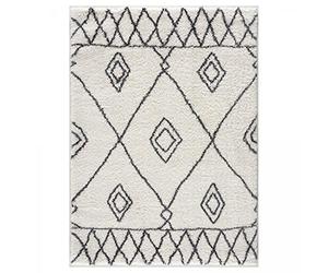 Jadorel - Tapis Berbere - Tapis Entree Interieur 60x110 cm Crème - Tapis Salon Design Moderne - Petit Tapis d'Entrée d'Intérieur Idéal pour l'Entrée, 5013
