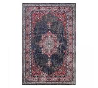 Jadorel Tapis Exterieur, 200 X 280 Cm, Motif Oriental, Rouge, Brun, Bleu, Écru, Terrasse, Jardin, Esprit Bohème Chic, Fabriqué en Turquie, 5016