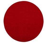 Jadorel Tapis Rond Ø 120 Cm, Salle De Réception, Teinte Rouge, Motif Uni, Silhouette Circulaire Élégante, Tissé en Turquie, Poils Ras, 7534