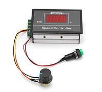 Jadpes Convertisseur de fréquence Variateur Contrôleur, DC 6-60V 12V 24V 36V 48V 30A Convertisseur de Moteur à Courant continu réglable Inverseur pour Vitesse du Moteur de Broche