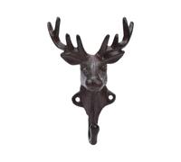 Jadpes Crochet Mural en Fonte, Design de Bois de Cerf à Double Fourche | Charme rustique, Construction en fer robuste, Installation rapide, Accent mural décoratif, Parfait pour les entrées,