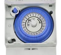 Jadpes Minuterie, 110-230V SUL 181H 24 Heures Minuterie Mécanique Analogique Interrupteur Horaire Manuel/contrôleur Automatique pour Applications Routières Temps D'allumage