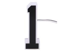 Jadpes Moderne LED Numéro de Maison, Enseigne Extérieure élégante | Plaque d\'adresse étanche IP44, économe en énergie, haute visibilité, éclairage nocturne