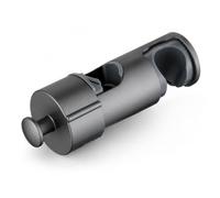 JADUFHU Support de pommeau de douche, support pommeau de douche pour barre coulissante réglable 16-27 mm, support de douche avec crochet, installation simple, adapté pour tringle, rail