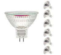 Jaenmsa Ampoules Halogènes MR16, Halogène 12V 50W MR16, GU5.3 Ampoules Spot 50W de Plafond 2 Broches Dimmables, Réflecteur Halogène 2700K Blanc Chaud, Paquet de 6