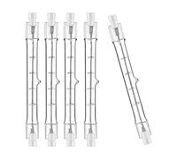 Jaenmsa R7S Ampoule Halogène 118mm 200W 230V, Ampoule Halogène r7s 118mm Lampe Tige Dimmable pour Spot de Bâtiment, Eclairage Paysage de Travail, Eclairage Salon，Lot de 5