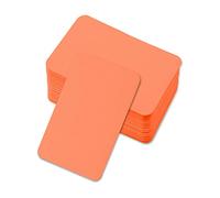 Jagowa Lot de 100 cartes vierges en papier kraft pour gribouillage et notes manuscrites Idéal pour les vœux, invitations et plus encore Orange