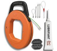 Jag's Tools Aiguille Tire-Fil 40m x 4mm avec Gel Lubrifiant | Passe-Câble Électricien Renforcé pour Gaines Haute Résistance