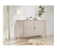 Jaime - buffet bas 139 cm - 2 portes et 1 étagère - Beige