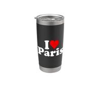 J'AIME HEART PARIS FRANCE Gobelet isotherme en acier inoxydable double paroi