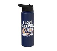 J'aime la lune endormie, les moutons, les nuages, les étoiles Stainless Steel Insulated Water Bottle