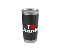 J'AIME LE CŒUR ANNIE ANNE ANN ANNA Gobelet isotherme en acier inoxydable double paroi