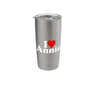 J'AIME LE CŒUR ANNIE ANNE ANN ANNA Gobelet isotherme en acier inoxydable double paroi
