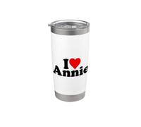 J'AIME LE CŒUR ANNIE ANNE ANN ANNA Gobelet isotherme en acier inoxydable double paroi