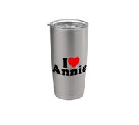 J'AIME LE CŒUR ANNIE ANNE ANN ANNA Gobelet isotherme en acier inoxydable double paroi