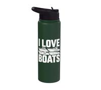J'aime les bateaux, l'aventure nautique, la passion Stainless Steel Insulated Water Bottle