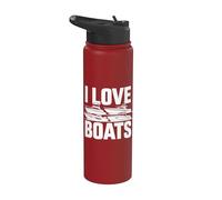 J'aime les bateaux, l'aventure nautique, la passion Stainless Steel Insulated Water Bottle