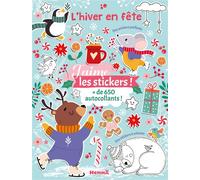 J'aime les stickers - L'hiver en fête - + de 650 autocollants - Des stickers pailletés - Des stickers à colorier - Collectif - Hemma - broché - Document jeunesse