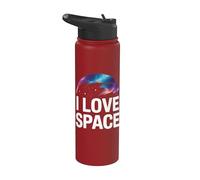 J'aime l'espace, les rêves célestes, l'aventure cosmique Stainless Steel Insulated Water Bottle