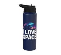 J'aime l'espace, les rêves célestes, l'aventure cosmique Stainless Steel Insulated Water Bottle