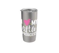 J'aime ma petite fille princesse Gobelet isotherme en acier inoxydable double paroi