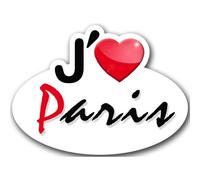 J'aime Paris - 15x11cm - Sticker/Autocollant