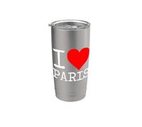 J'aime Paris Gobelet isotherme en acier inoxydable double paroi
