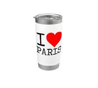 J'aime Paris Gobelet isotherme en acier inoxydable double paroi