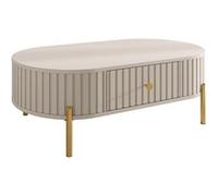 Jaime - table basse 100 cm - 1 tiroir - Beige