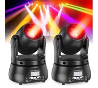 JAJALUYA 100W Lumière de Scène - Lyre LED RGBW DMX Beam - Jeux de Lumiere DJ Pour DJ Party Disco Mariage Pack DE 2