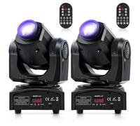 JAJALUYA 150W Jeux de Lumiere - Lyre LED RGBW DMX Gobo Beam - Lumière de Scène Avec Télécommande Pour DJ Party Disco Pack DE 2