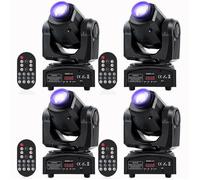 JAJALUYA 150W Jeux de Lumiere - Lyre LED RGBW DMX Gobo Beam - Lumière de Scène Avec Télécommande Pour DJ Party Disco Pack DE 4