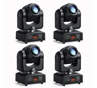 JAJALUYA 4PCS 120W Lyre LED Lumière de Scène - Jeux de Lumiere DJ 8 Gobo 8 Couleurs DMX512 pour Disco DJ Party Bar Mariage